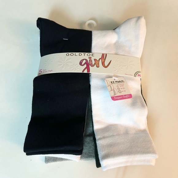 Gold toe Girls Knee High Socks 10 Pairs NWT - Picture 5 of 8